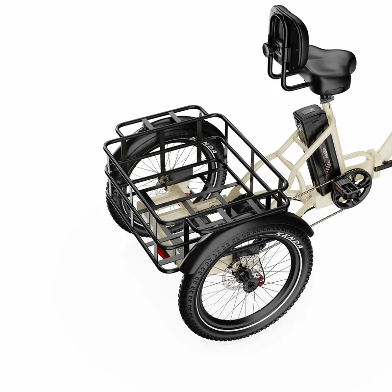 ONESPORT OT30 PRO 20" Klappbares E-Dreirad mit 3 Rädern | 500W Motor, 48V 18Ah Batterie