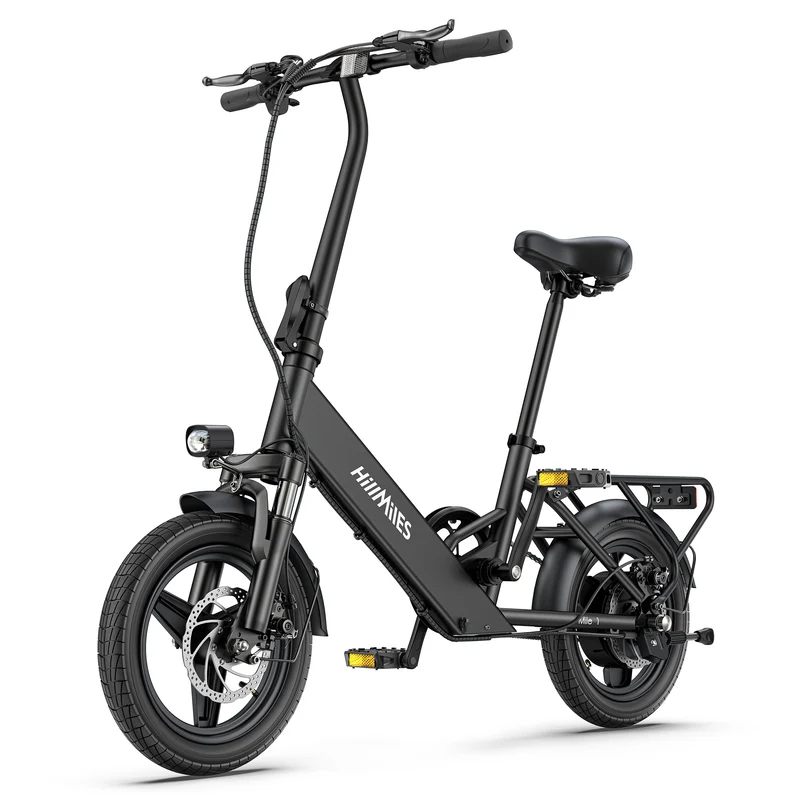 HILLMILES Mile 1 14" Damen Elektrofahrrad mit Tiefeinsteigerrahmen 250W Motor 36V 10,4Ah batterie