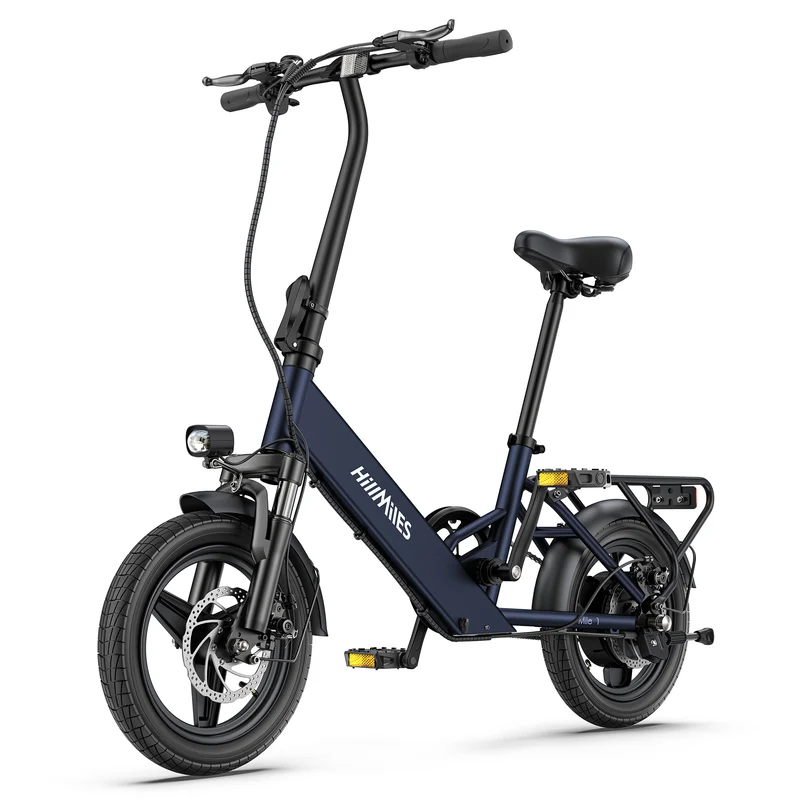 HILLMILES Mile 1 14" Damen Elektrofahrrad mit Tiefeinsteigerrahmen 250W Motor 36V 10,4Ah batterie