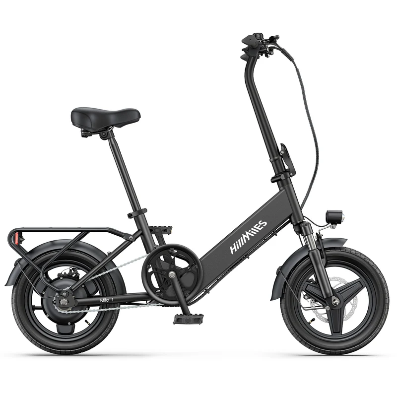 HILLMILES Mile 1 14" Damen Elektrofahrrad mit Tiefeinsteigerrahmen 250W Motor 36V 10,4Ah batterie