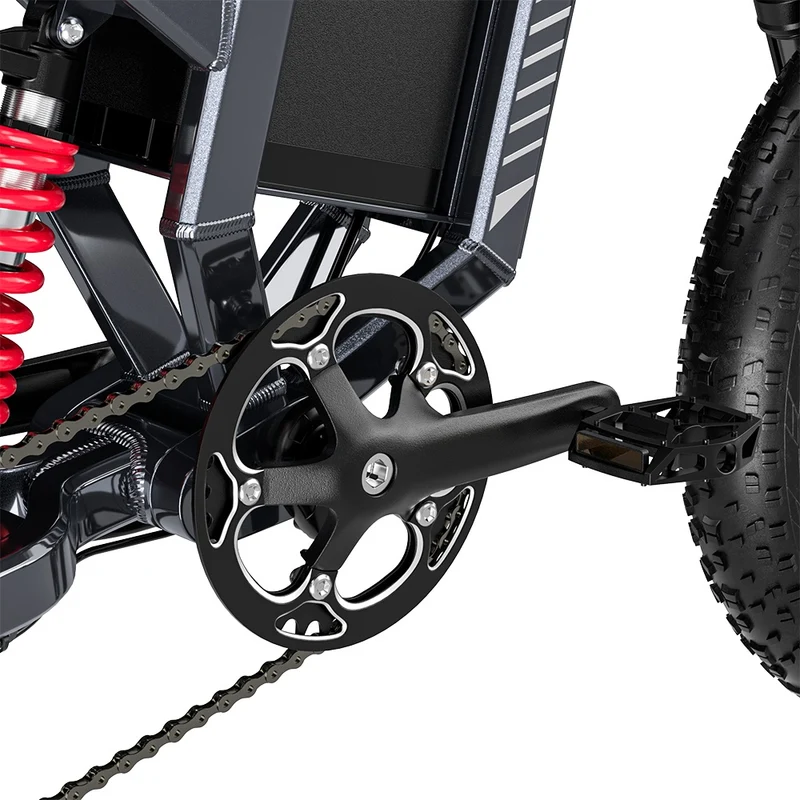 SHENGMILO S900 20" All-Terrain Elektrofahrrad mit 1500W Motor 60V 30Ah Batterie