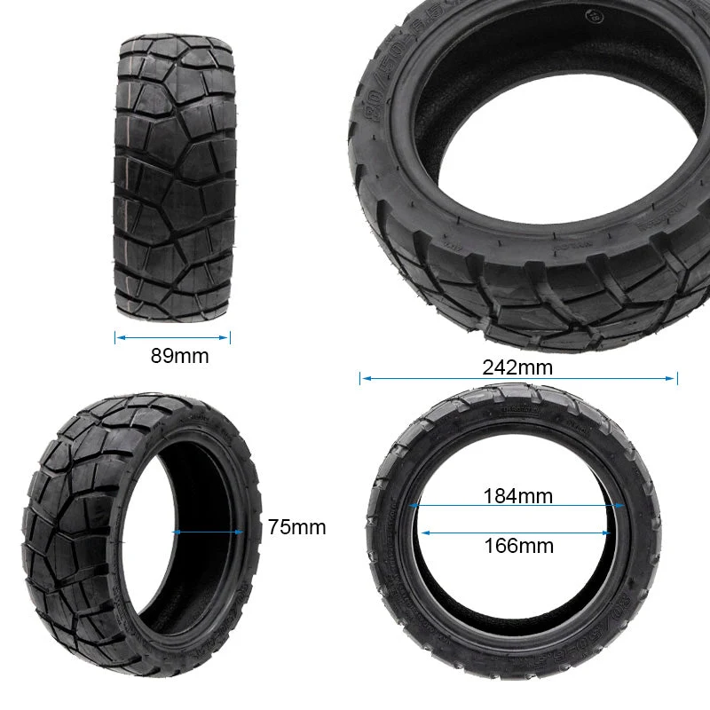 Tubeless-Reifen 80/50-6.5 Ewheel Rhinotrack Runflat