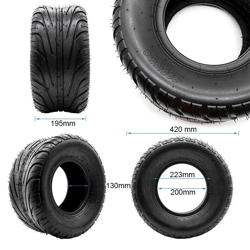 Schlauchloser Reifen 18x9,5-8 / 225/55-8 [Feiben]