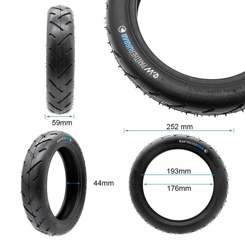 Tubeless Reifen 60/70-7 FÜR MI4 PRO MAX/PLUS EWHEEL PANTHERURBAN