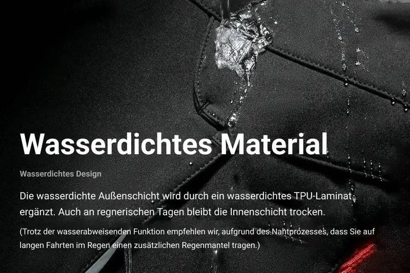 Wasserdichte Fahrradbekleidung für Winterfahrt