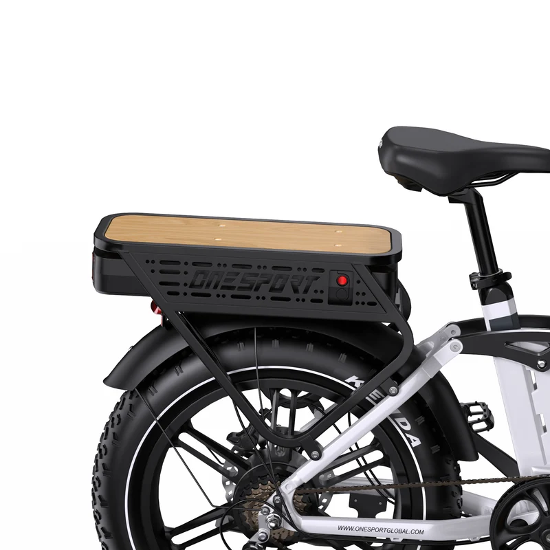 ONESPORT OT08PRO 20“ Vollgefedertes Fat Tire Elektrofahrrad 500W Motor 48V 18Ah*2 Dual Batterie