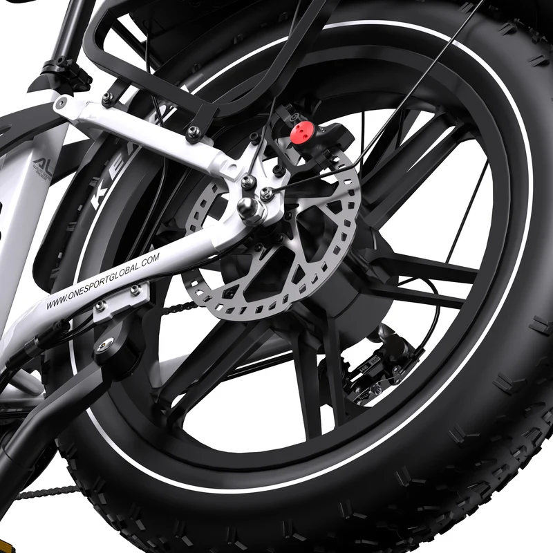 ONESPORT OT08PRO 20“ Vollgefedertes Fat Tire Elektrofahrrad 500W Motor 48V 18Ah*2 Dual Batterie
