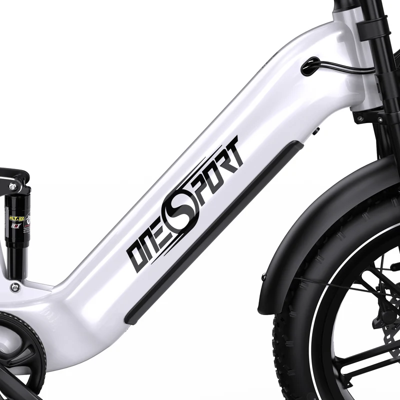 ONESPORT OT08PRO 20“ Vollgefedertes Fat Tire Elektrofahrrad 500W Motor 48V 18Ah*2 Dual Batterie