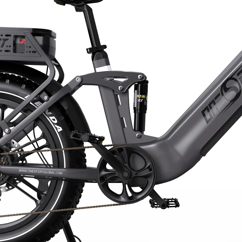 ONESPORT OT08PRO 20“ Vollgefedertes Fat Tire Elektrofahrrad 500W Motor 48V 18Ah*2 Dual Batterie