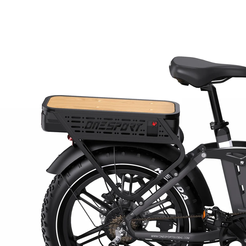 ONESPORT OT08PRO 20“ Vollgefedertes Fat Tire Elektrofahrrad 500W Motor 48V 18Ah*2 Dual Batterie