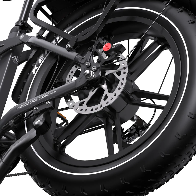 ONESPORT OT08PRO 20“ Vollgefedertes Fat Tire Elektrofahrrad 500W Motor 48V 18Ah*2 Dual Batterie