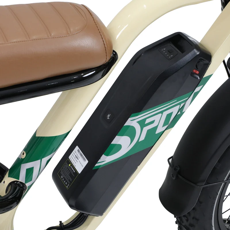 ONESPORT W66 20“ Retro Elektrofahrrad 500W Motor 48V 13.5Ah Batterie