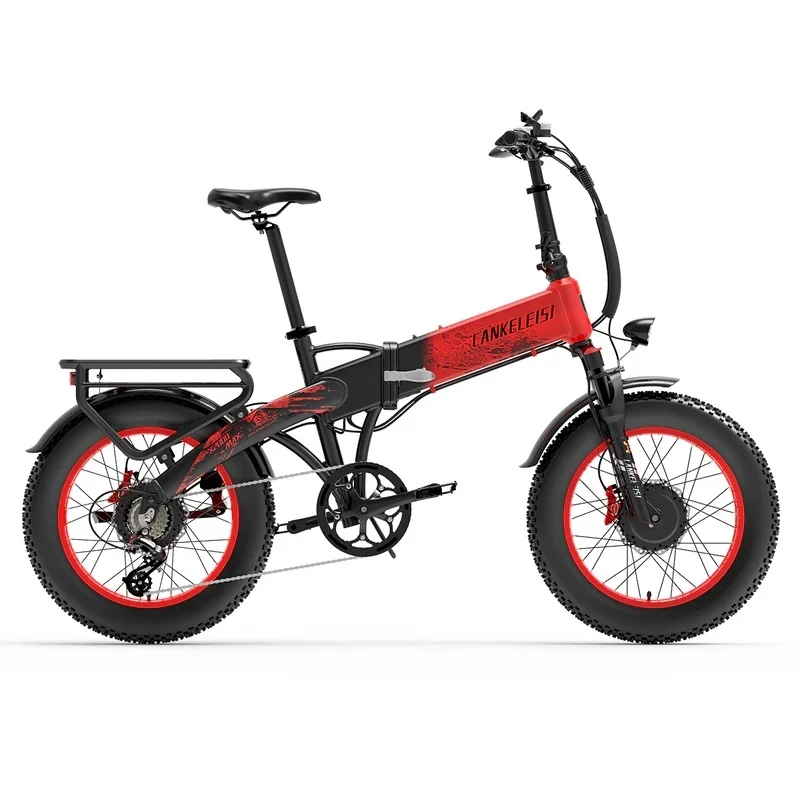 LANKELEISI X2000 MAX 20“ Zusammenklappbares Elektrofahrrad 2000W Doppelmotor 48V 20Ah Batterie