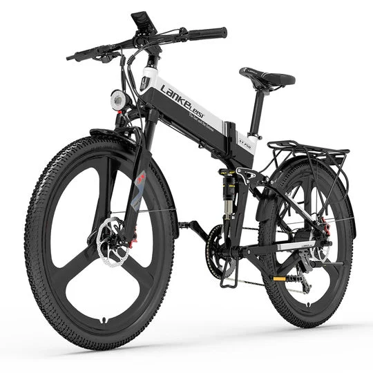 LANKELEISI XT750 Sport 26" Elektro-Faltrad 500W Motor 48V 12,8Ah Batterie