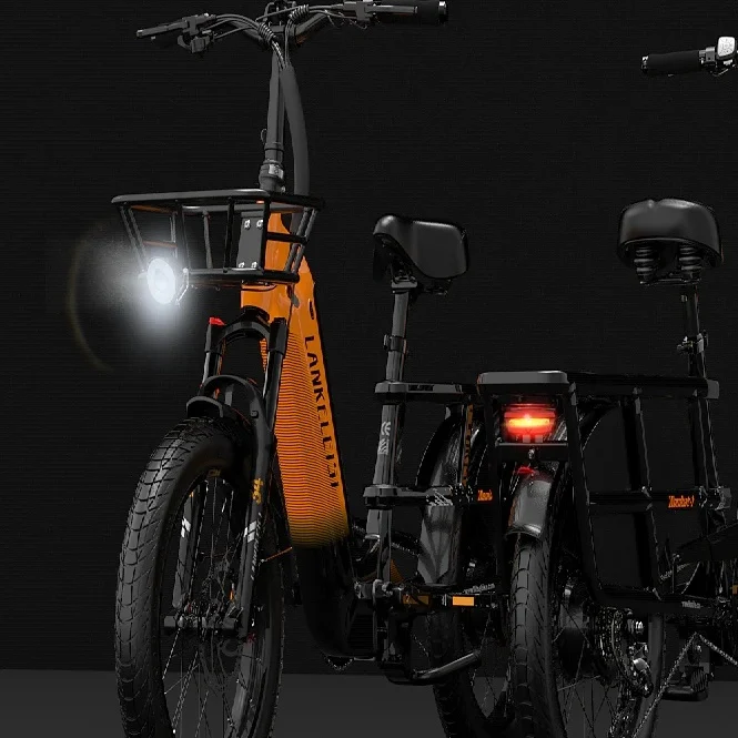 LANKELEISI Wombat-1 20“ Lasten Elektrofahrrad 1000W Motor 48V 20Ah Batterie