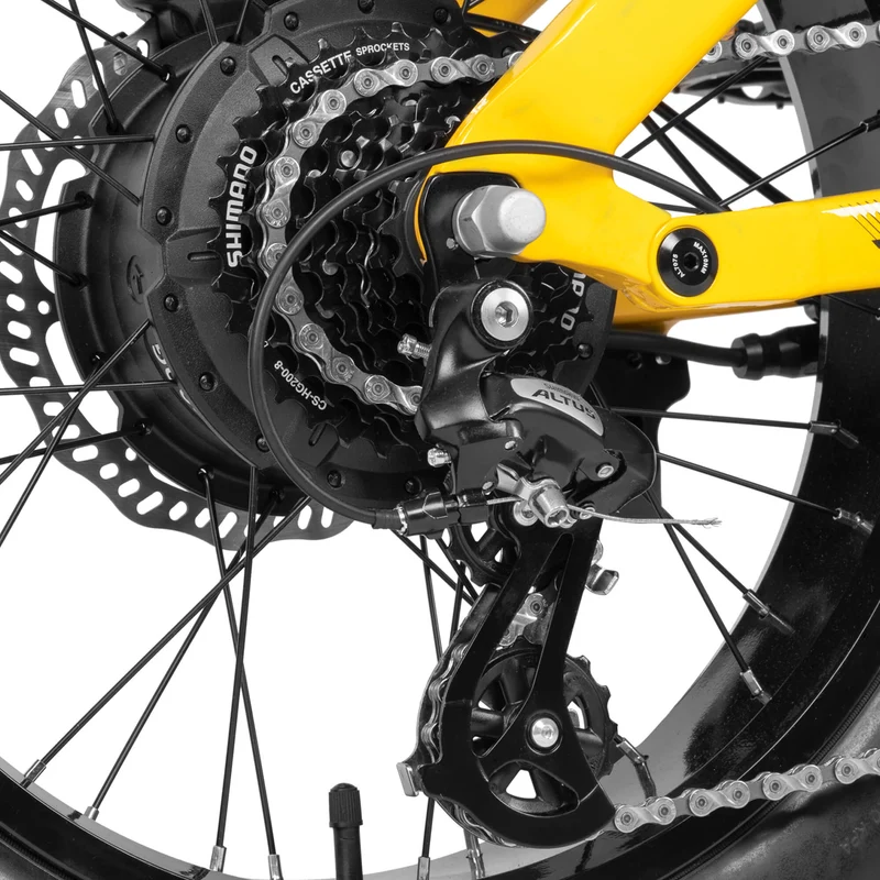 CYRUSHER Kommoda Pro 20" Elektrofahrrad mit Fatbike-Reifen 250W Motor 52V 20Ah Batterie