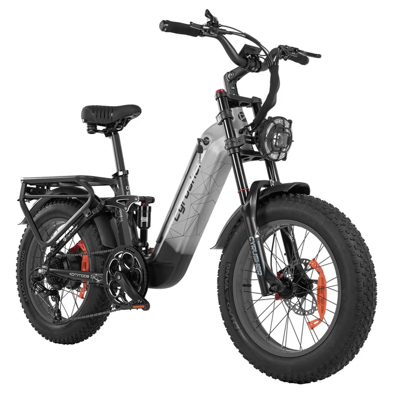 CYRUSHER Kommoda 2.0 20" Elektrofahrrad mit Durchstieg Fat Reifen 250W Motor 48V 20Ah Batterie