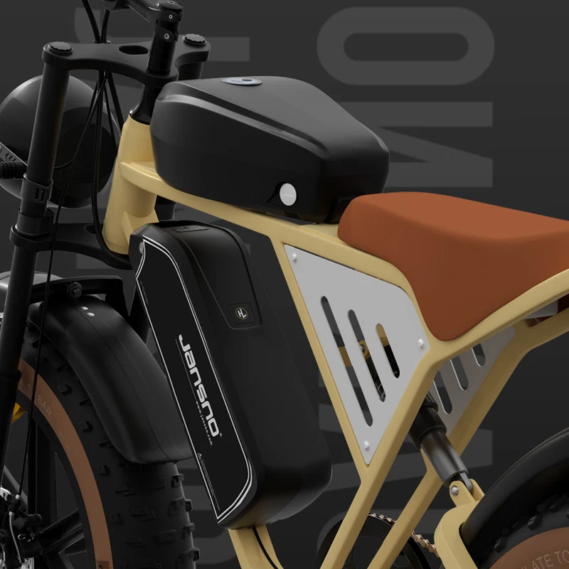 JANSNO X70 20" Fat Tires Elektrofahrräder 750W Motor 48V 14Ah+20Ah Dual Batterie