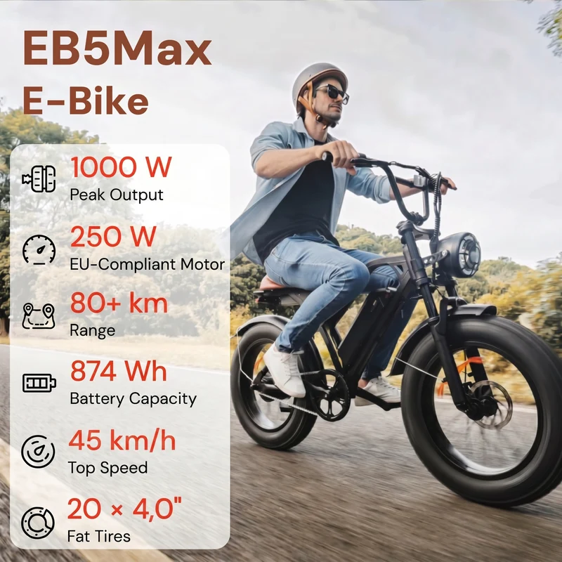 M60 Fat Tire Trekking E-Bike