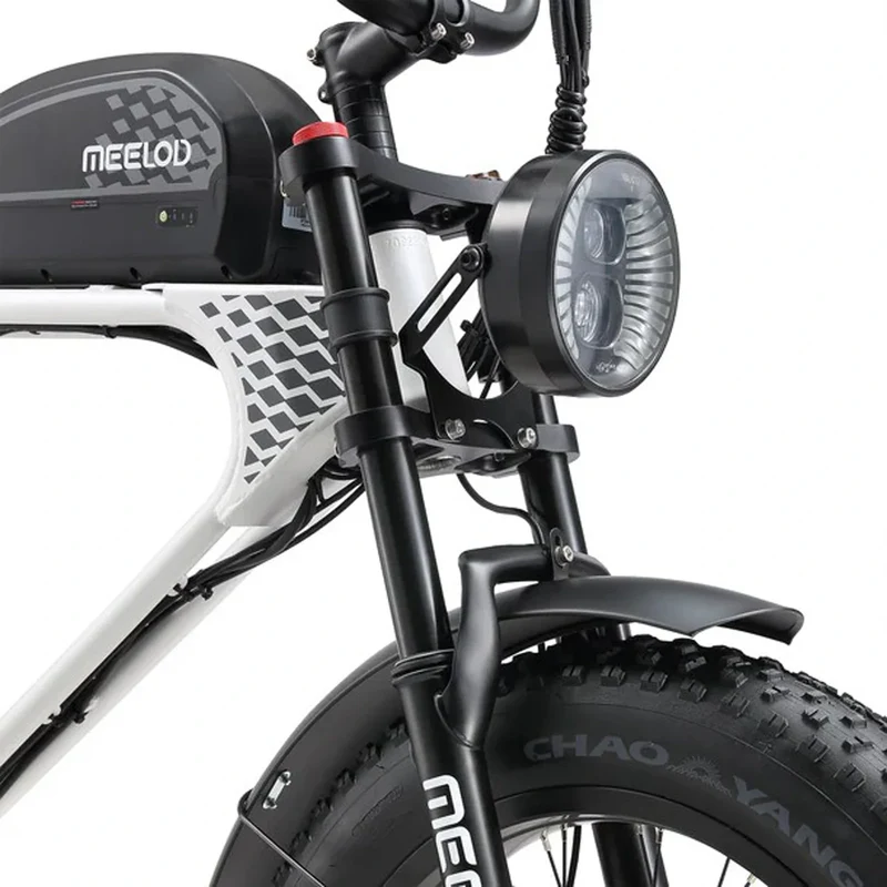 MEELOD DK300 PLUS 20" Elektrofahrrad im Retro Moped Stil 1200W Spitzenmotor 48V 20Ah Batterie