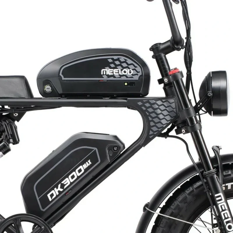 MEELOD DK300 MAX 20" Elektrofahrrad im Retro-Moped-Stil 2400W Spitzenleistung Motor 48V 20Ah Doppelbatterien