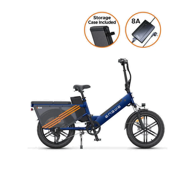ENGWE LE20 20" Tiefeinsteiger Elektrisches Lastenfahrrad 250W Motor 48V 19,2Ah Batterie