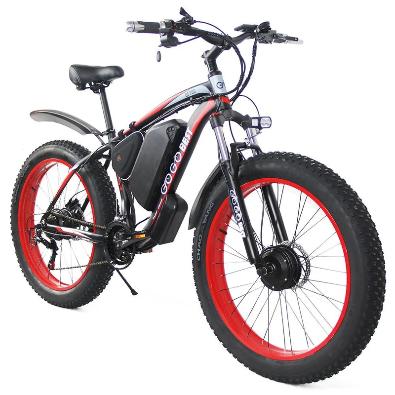 GOGOBEST GF700 26" Fetter Reifen Elektro-Mountainbike 500W Motor 48V 17,5Ah Batterie