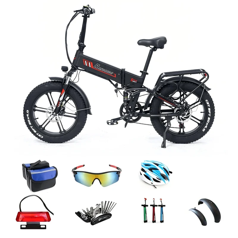 RANDRIDE YX20M 20" Klapprad E-Bike 1000W Motor 48V 17Ah Batterie