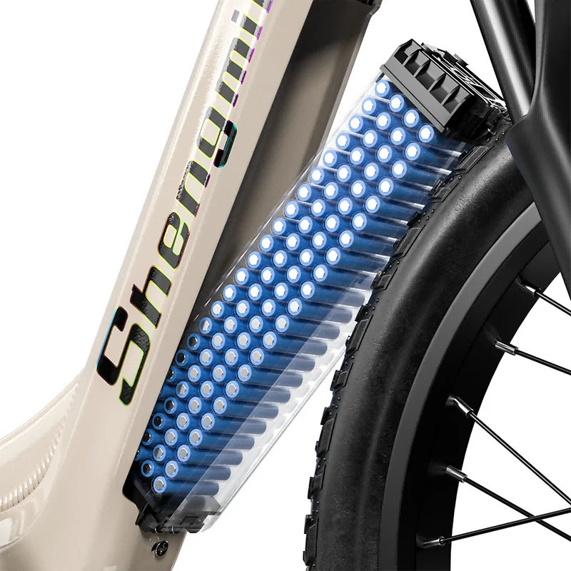 SHENGMILO S700 26" Step-Thru Fat Tire Elektro-Citybike 1000W*2 Doppelmotor 48V 17,5Ah Batterie