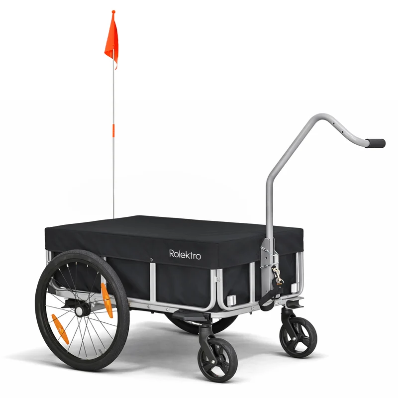 Rolektro Premium Transport-Anhänger aus Aluminium – 120 Liter