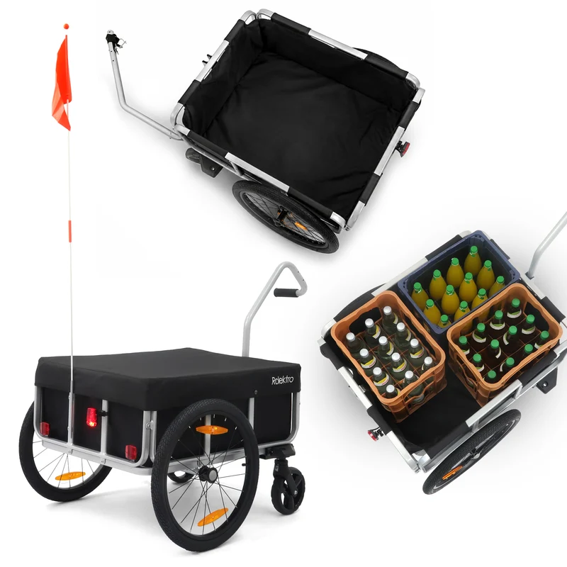 Rolektro Premium Transport-Anhänger aus Aluminium – 120 Liter