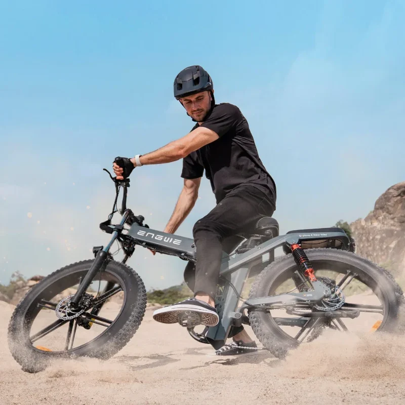 ENGWE X26 26" Fetter Reifen Faltbares Elektrofahrrad MTB 1000W Motor 48V 29.2Ah Doppelbatterie