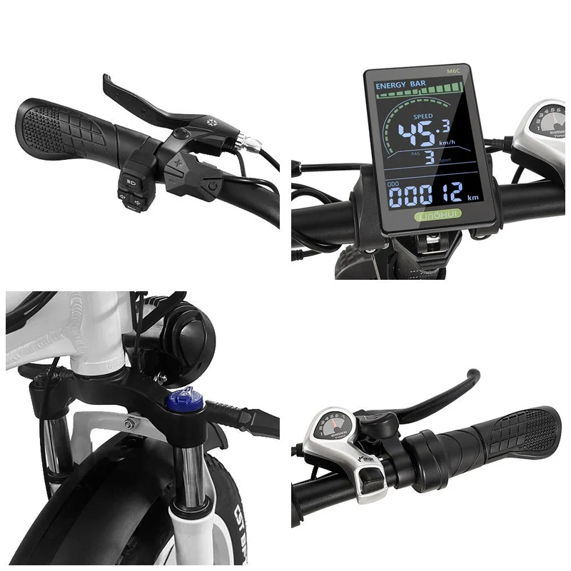 DRVETION CT20 Durchstieg Fette Reifen Elektrofahrrad Kombination(Scheibenbremse)