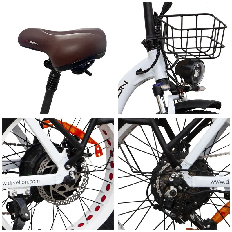 DRVETION CT20 Durchstieg Fette Reifen Elektrofahrrad Kombination(Scheibenbremse)