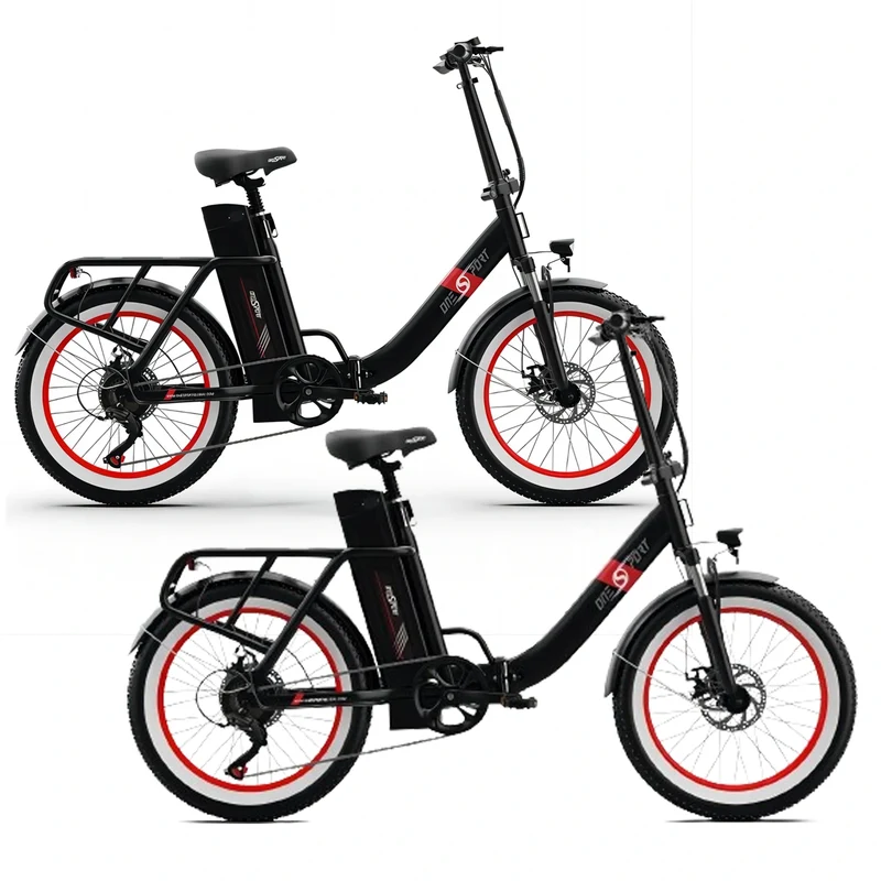 ONESPORT OT16-2 Durchstieg Elektrisches Pendler-Klapprad Kombination