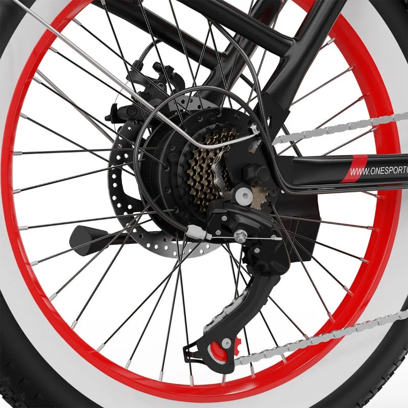 ONESPORT OT16-2 Durchstieg Elektrisches Pendler-Klapprad Kombination
