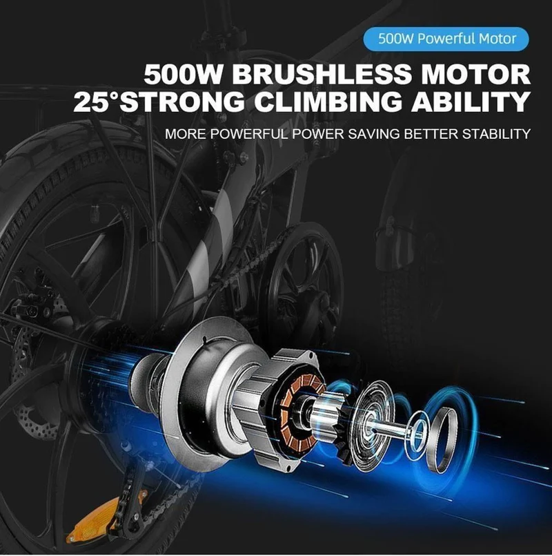 PVY Z20 Pro 20" Elektrisches Pendlerfahrrad 500W Motor 36V 14Ah Batterie