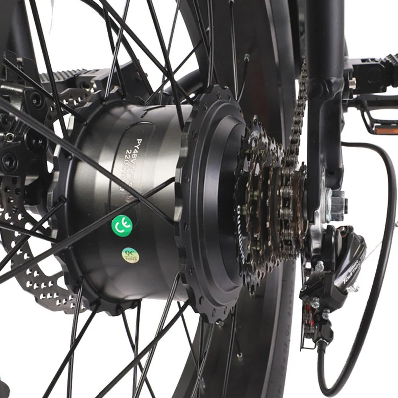 BEZIOR XF001 20" Fat Tires Retro elektrisches All-Terrain-Fahrrad 1000W Motor 48V 12,5Ah Batterie