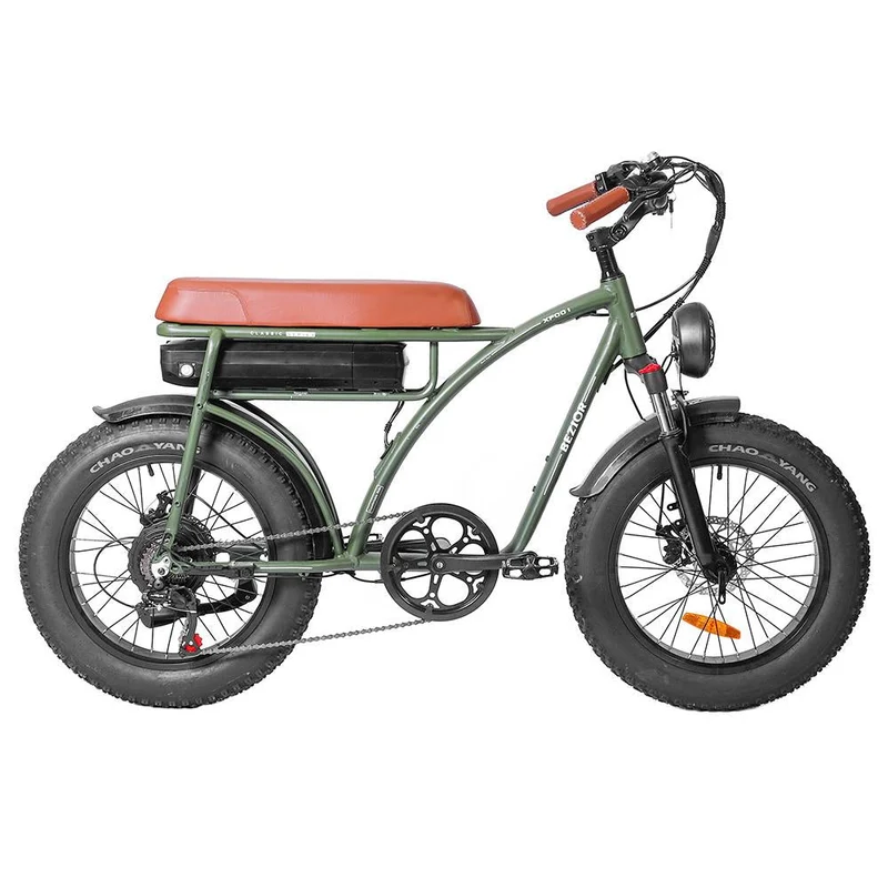 BEZIOR XF001 20" Fat Tires Retro elektrisches All-Terrain-Fahrrad 1000W Motor 48V 12,5Ah Batterie