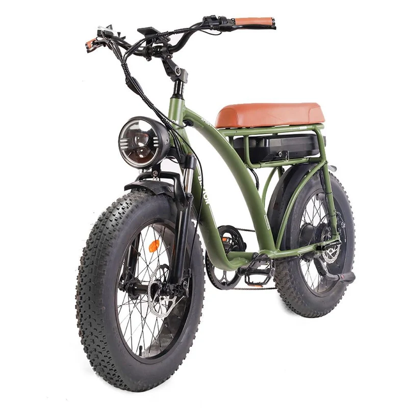 BEZIOR XF001 20" Fat Tires Retro elektrisches All-Terrain-Fahrrad 1000W Motor 48V 12,5Ah Batterie