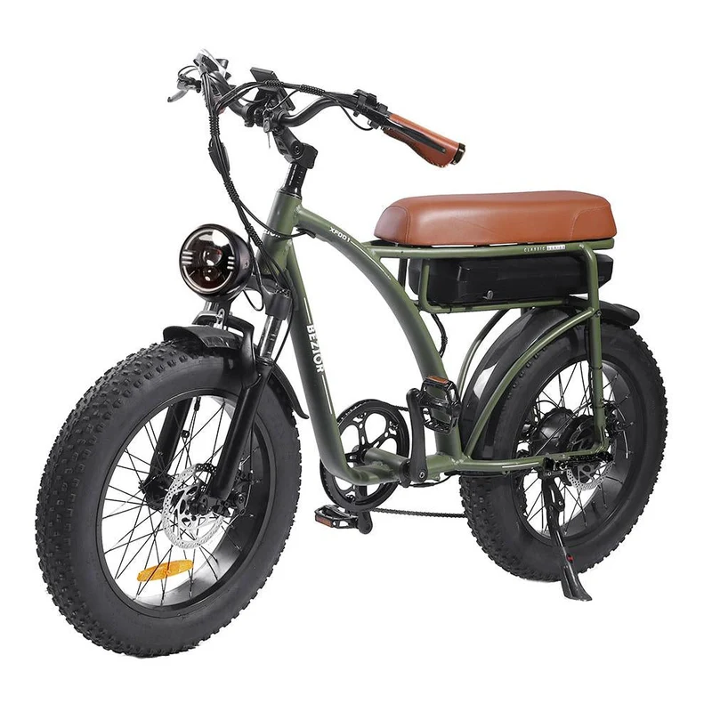 BEZIOR XF001 20" Fat Tires Retro elektrisches All-Terrain-Fahrrad 1000W Motor 48V 12,5Ah Batterie