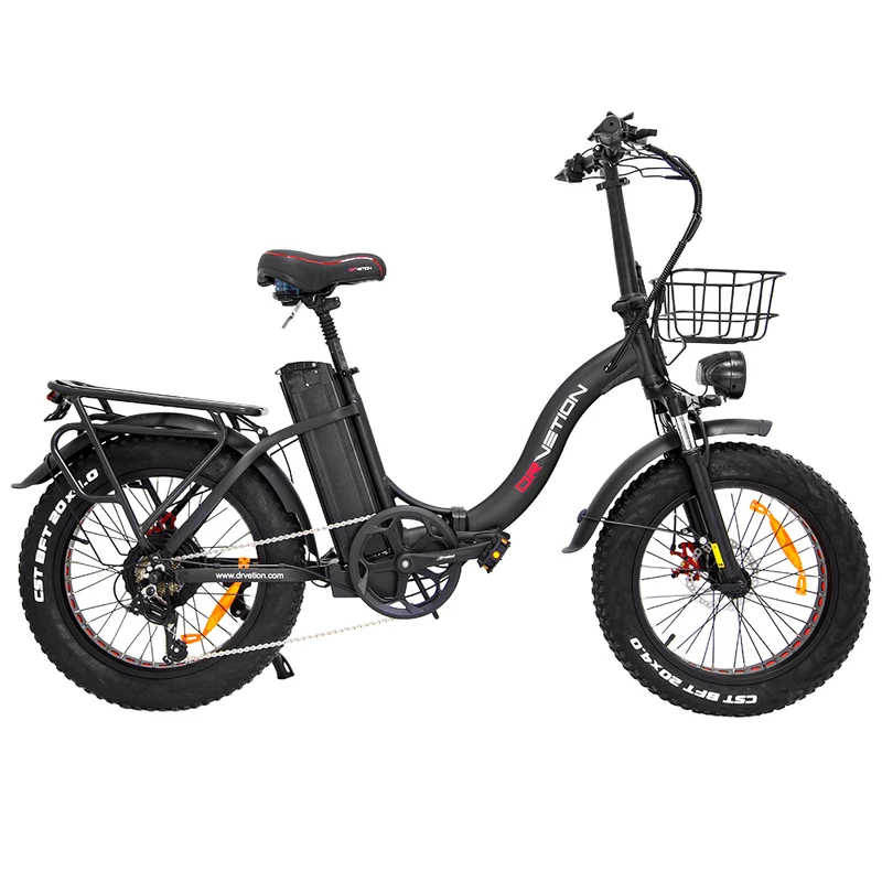 DRVETION CT20 20" Fat Tires faltbares Elektrofahrrad 750W Motor 48V 10Ah/15Ah/20Ah Batterie