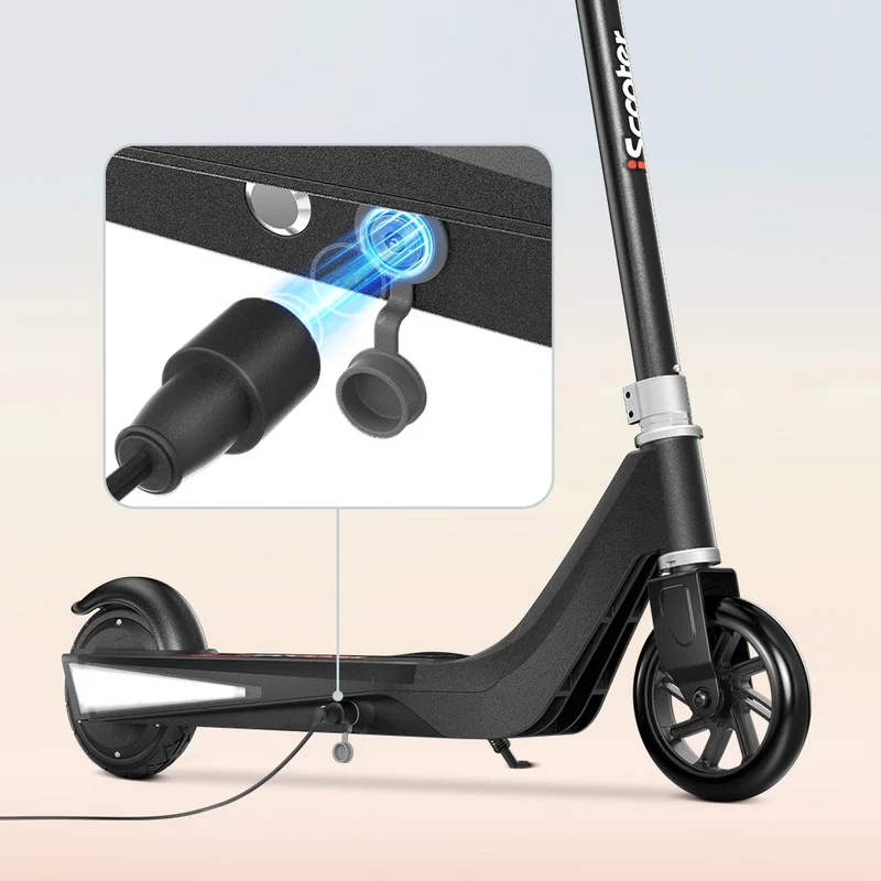 iScooter iK1S Kids Electric Scooter with Colorful Flashing Wheels