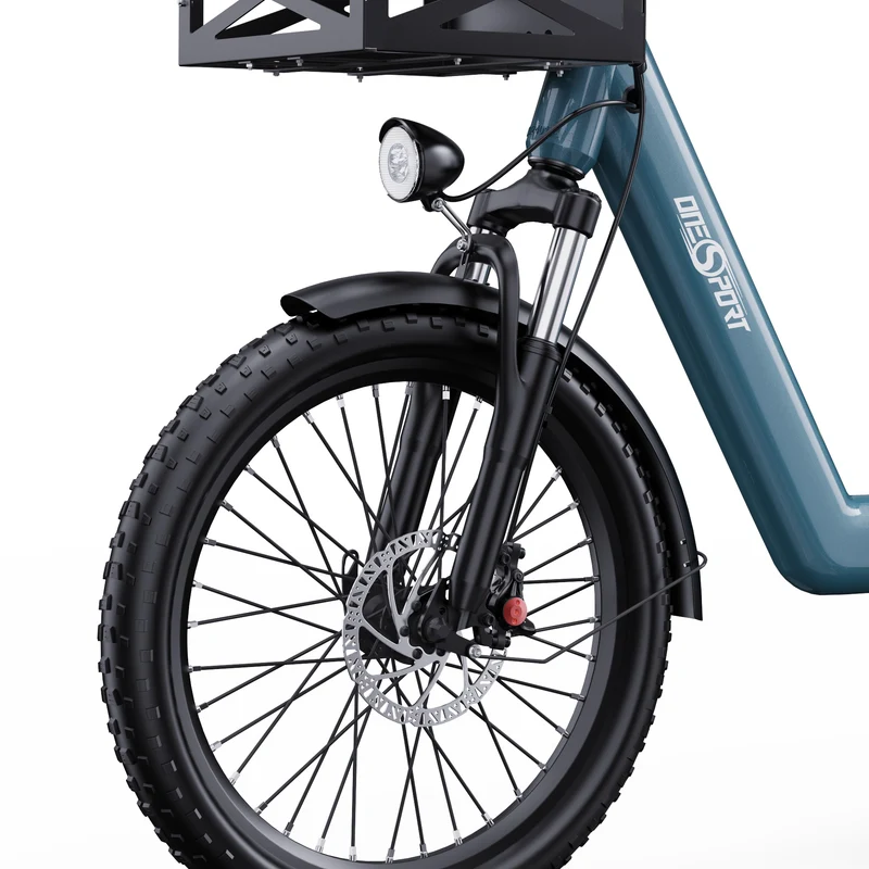 ONESPORT OT01 20" Step-Through Longtail Cargo Elektrofahrrad 650W Motor 48V 27Ah Batterie