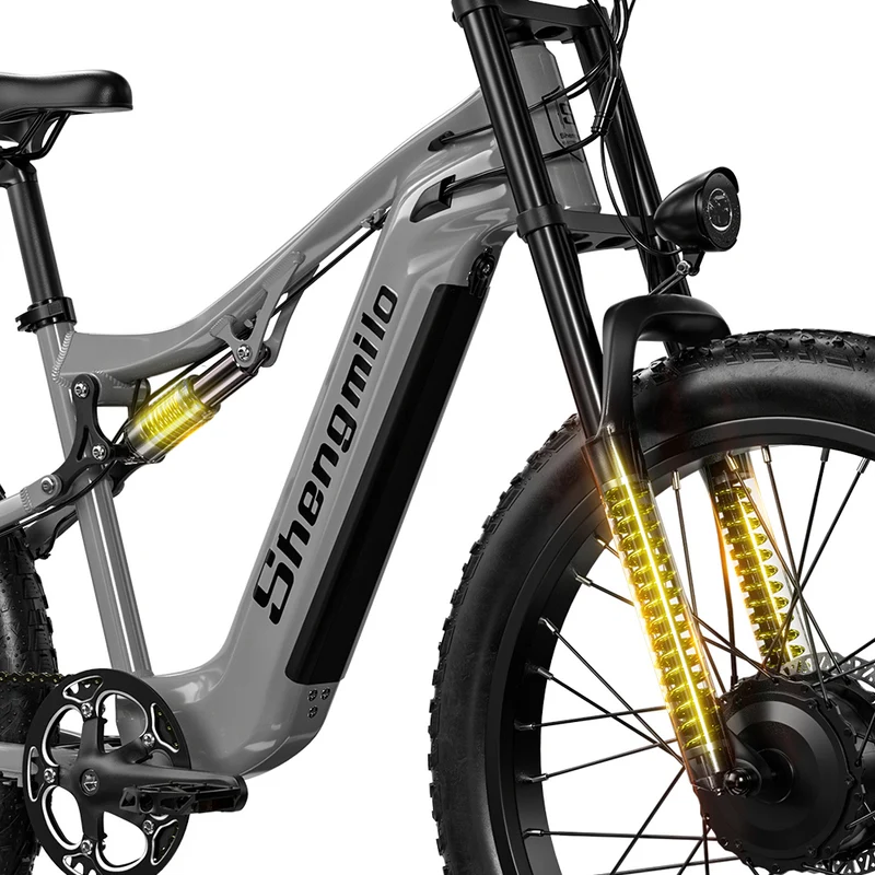 SHENGMILO S600 26" Elektro-Mountainbike 2000W Doppelmotor 48V 17.5Ah Batterie