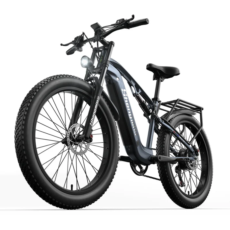 SHENGMILO MX05 26" Fat Tire Elektro-Mountainbike 1000W Motor 48V 17,5Ah Batterie