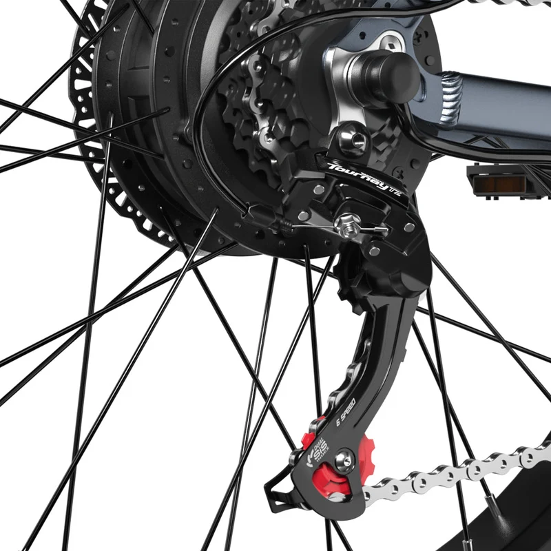 SHENGMILO MX05 26" Fat Tire Elektro-Mountainbike 1000W Motor 48V 17,5Ah Batterie