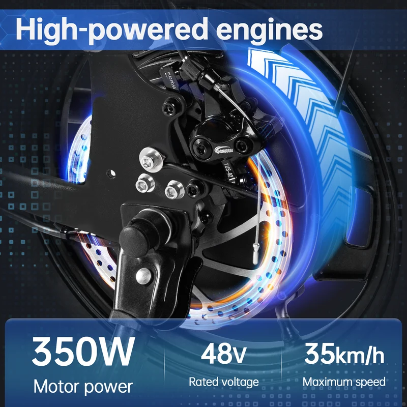 Honeywhale S6 Pro 14" Elektro-Faltrad 350W Bürstenloser Motor 48V 15Ah Batterie (No ABE)