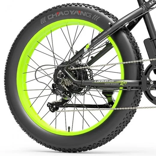LANKELEISI XC4000 26" Fat Tire Elektro-Mountainbike 1000W Motor 48V 17,5Ah Batterie