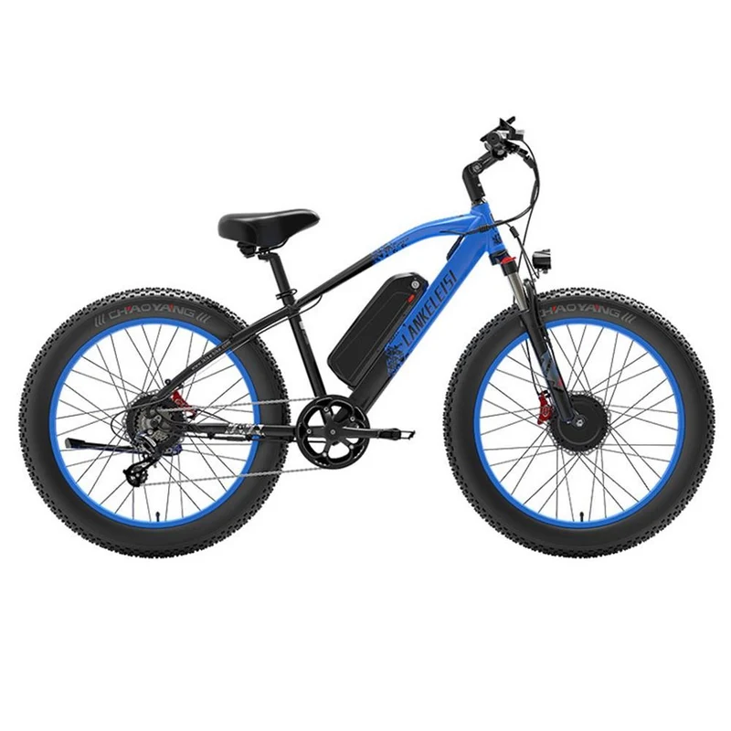 LANKELEISI MG740 PLUS 26" Fat Tire Off-Road Elektrofahrrad 1000W*2 Doppel Motor 48V 20Ah Batterie